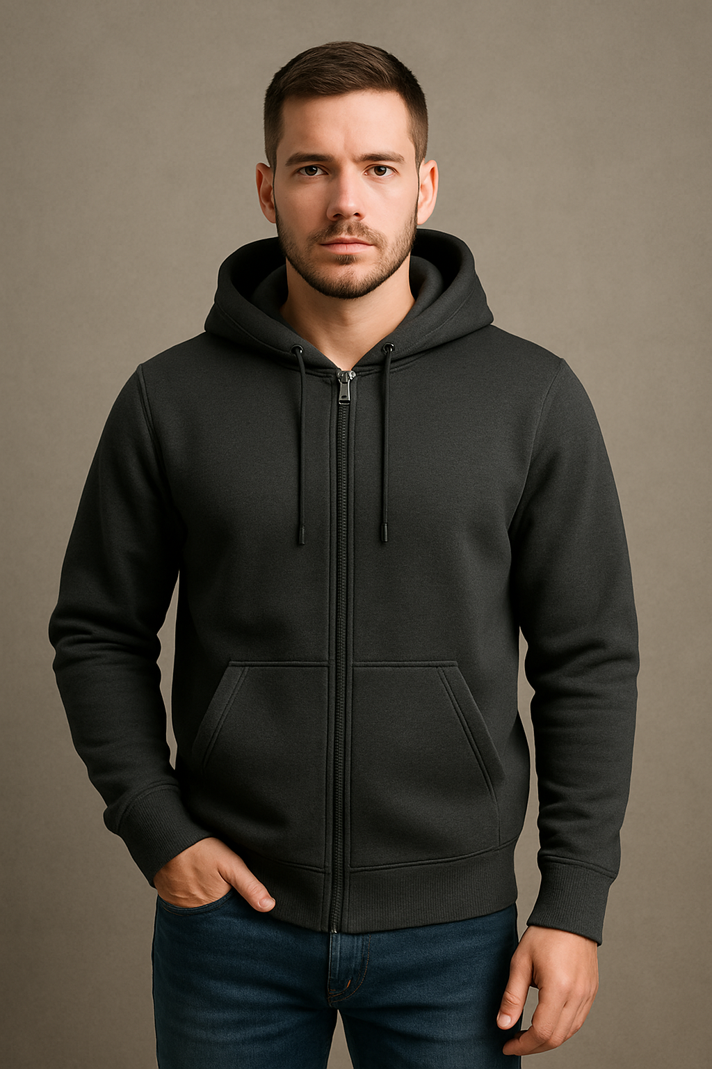 Premium Warm & Cozy Men’s Zip-Up Hoodie