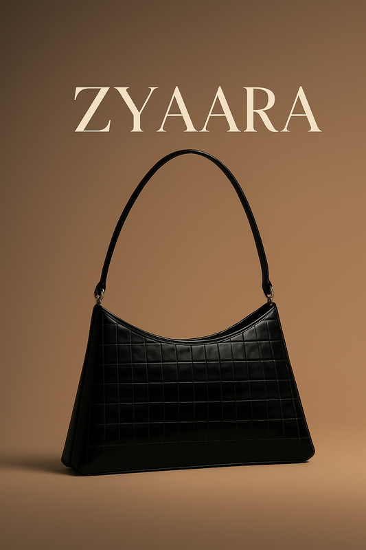 ZYAARA BLACK CROCODILE ELEGANT HANDBAGS