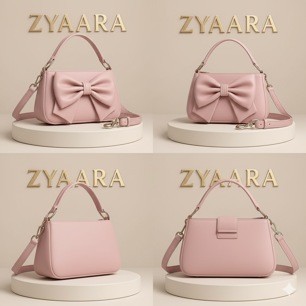 Zyaara Pastel Pink Handbag