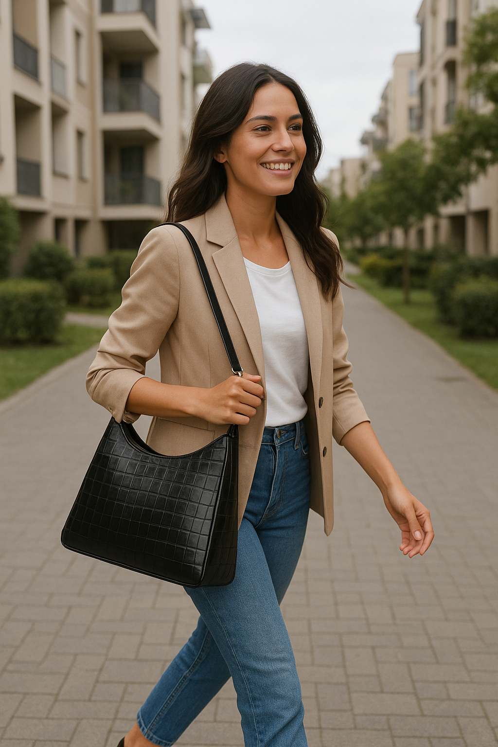ZYAARA BLACK CROCODILE ELEGANT HANDBAGS
